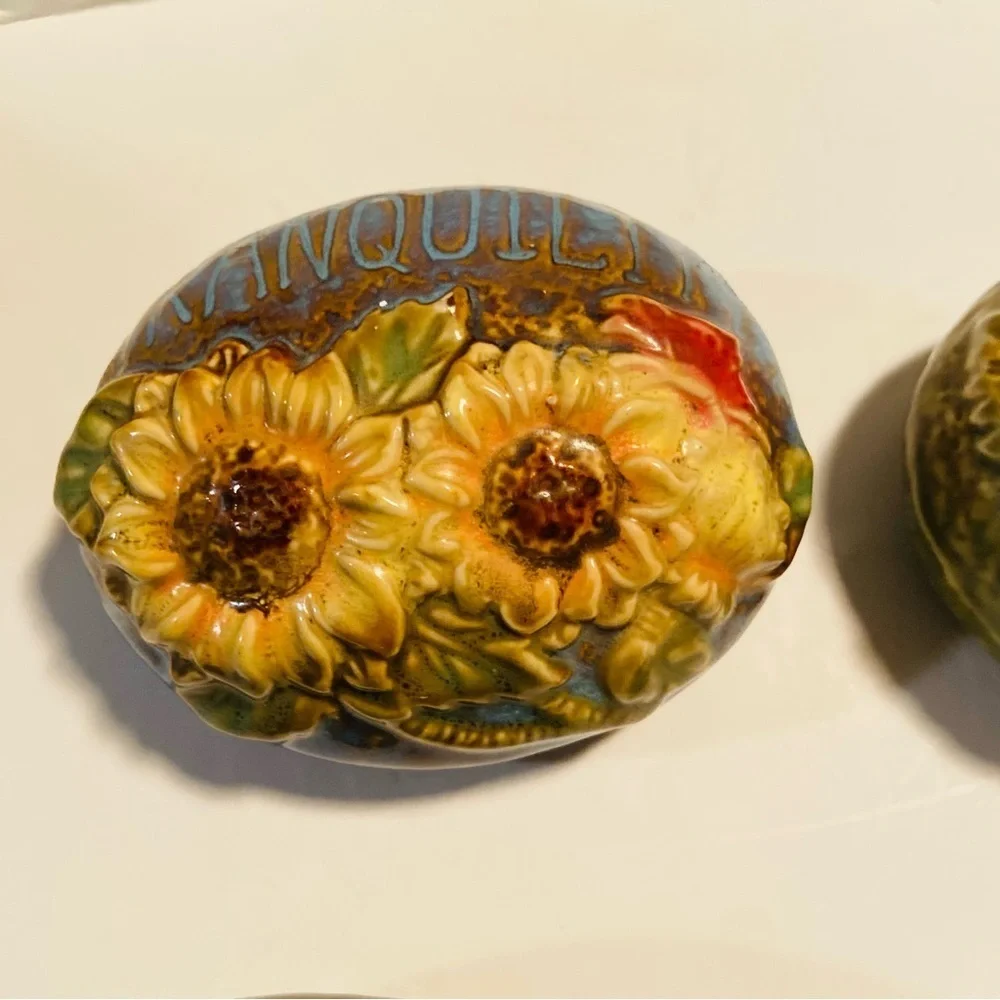 Set of 4 Tranquility and Happiness Inspirational Decor Rock Art. - Picture 4 of 5